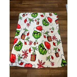 The Grinch Baby Christmas Blanket Approximately 27”x29”
